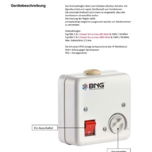 Radialgebläse Zentrifugal Radialventilator Radiallüfter TURBO 2600m³h+ 5A Regler