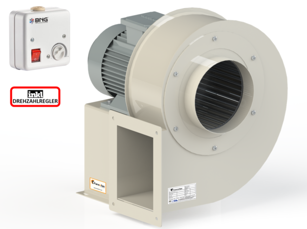 Radialgebläse Radialventilator Radiallüfter TURBO 1950m³h+ 5 A Drehzahlregler