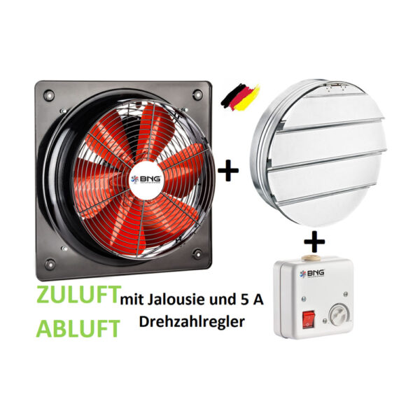 Axialventilator Axial Radial Industrie Metall Gebläse Wand Fenster versch Größen