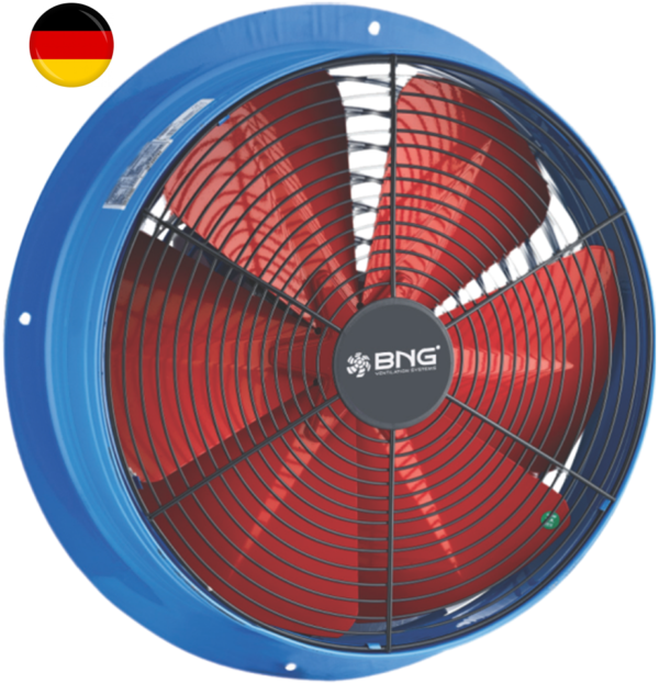 Axiallüfter 8200m³h Ventilator Industrie Metall Lüfter für Fenster und Wände