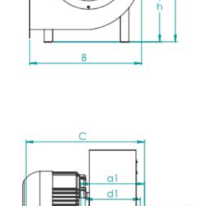 230V und 380V 1950m³h Radialventilator Radiallüfter Radialgebläse Schnecken