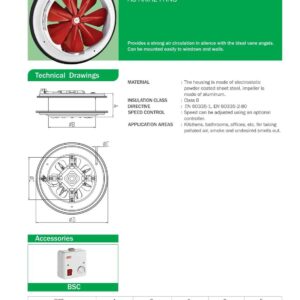 Axiallüfter Axialventilator Wand Fenster Lüfter dieverse Größen 1150m³/h