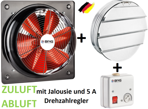 Axialventilator Axial Radial Industrie Metall Gebläse Wand Fenster versch Größen