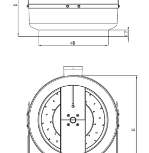 TURBO Rohrventilator Rohrlüfter Axial 100 125 160 200 250 315 355 Radial