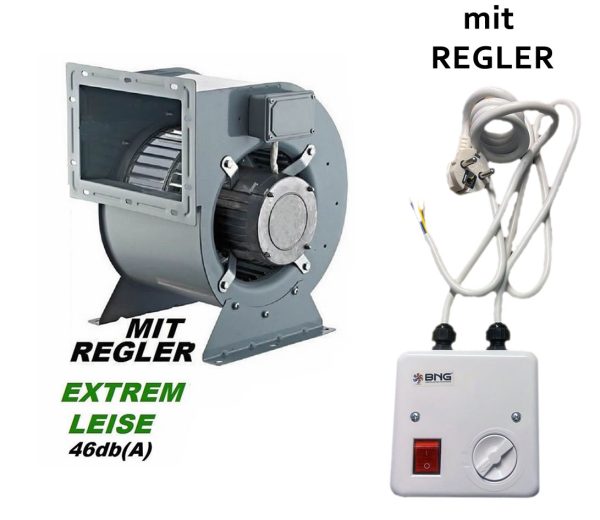 2000m³/h Industrie Absauggebläse Absauganlage Radialgebläse Fan Lüfter Gebläse mit Regler